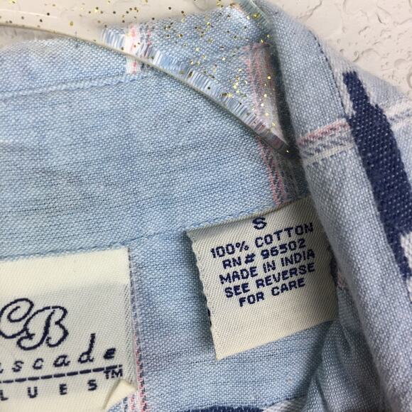 Vintage • CASCADE BLUES • Button Down - Picture 3 of 5